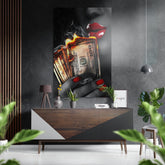 Money Brushed Aluminium Dibond Wall Art.